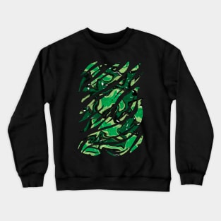 Claws shapes with military camo pattern Crewneck Sweatshirt